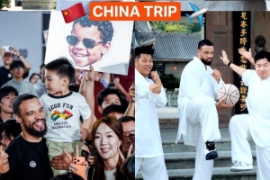 弹古琴打太极！太阳官方晒狄龙中国行合集：反派走向国际